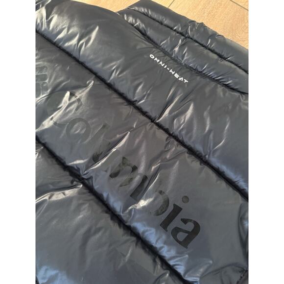Columbia Pike Lake Vest Men’s Large Black Omni-Heat Puffer Vest NWT Reflective - Picture 7 of 15
